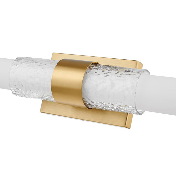 Z-Lite Egon 1 Light 25W Vanity, Modern Gold/Matte Opal