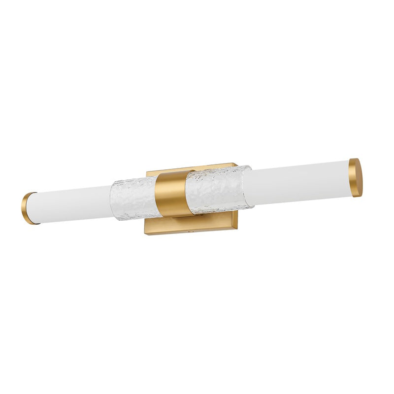 Z-Lite Egon 1 Light 25W Vanity, Modern Gold/Matte Opal