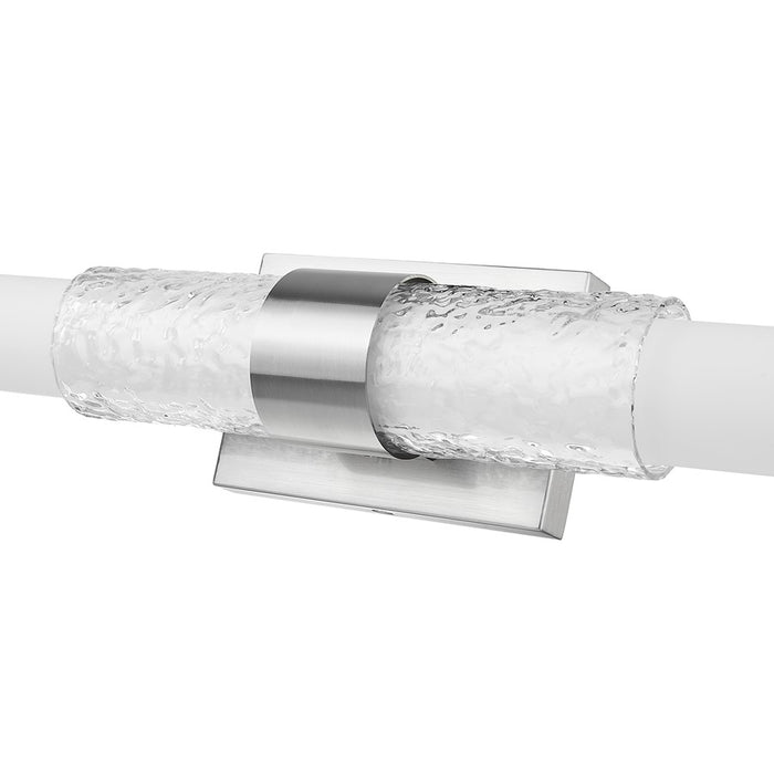 Z-Lite Egon 1 Light 32W Vanity, Brushed Nickel/Matte Opal