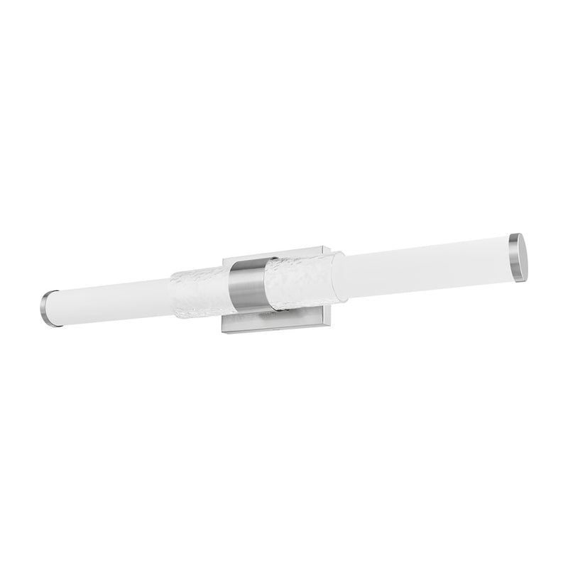 Z-Lite Egon 1 Light 32W Vanity, Brushed Nickel/Matte Opal