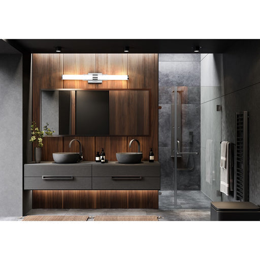 Z-Lite Egon 1 Light 32W Vanity, Chrome/Matte Opal