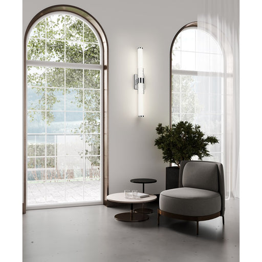 Z-Lite Egon 1 Light 32W Vanity, Chrome/Matte Opal