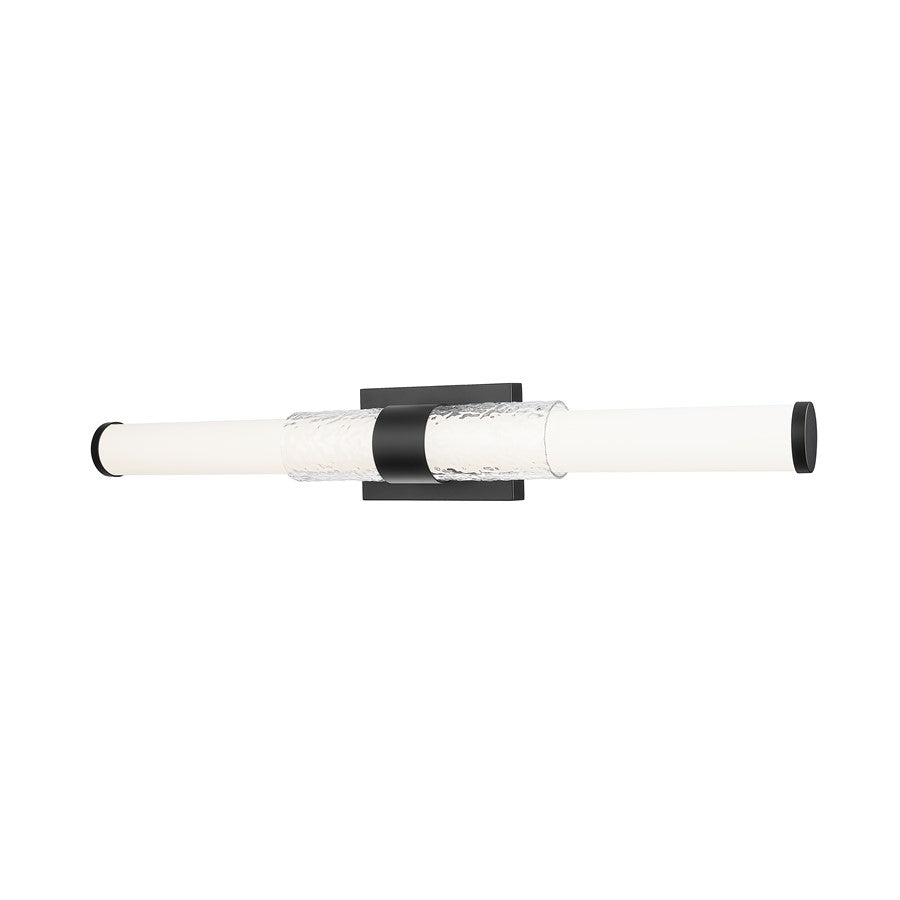 Z-Lite Egon 1 Light 32W Vanity, Matte Black/Matte Opal - 1015-32W-MB-LED