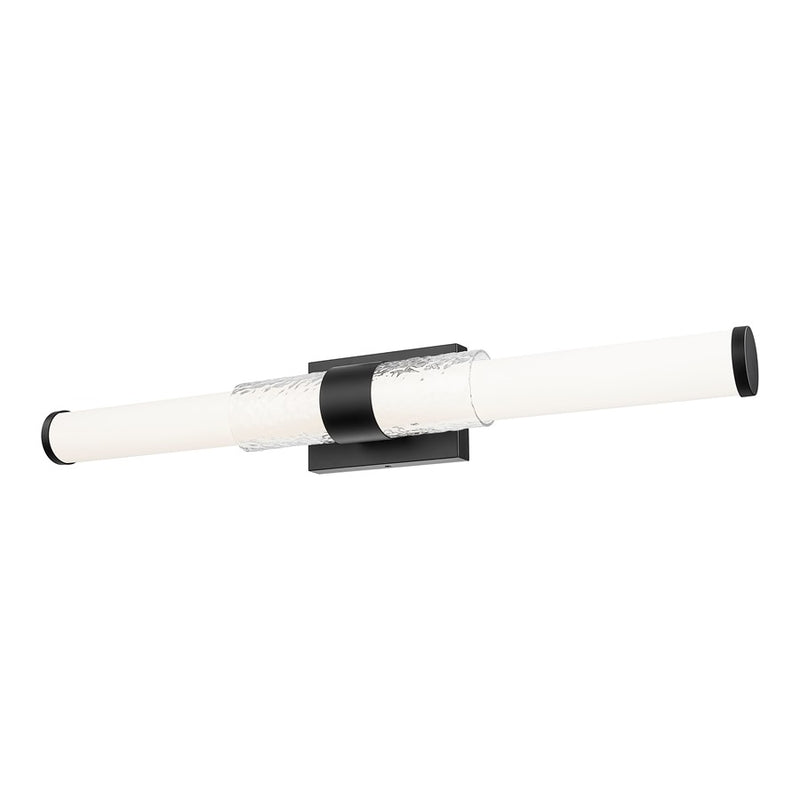 Z-Lite Egon 1 Light 32W Vanity, Matte Black/Matte Opal