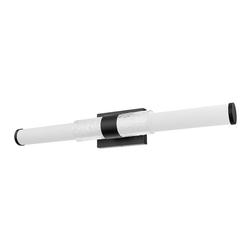 Z-Lite Egon 1 Light 32W Vanity, Matte Black/Matte Opal