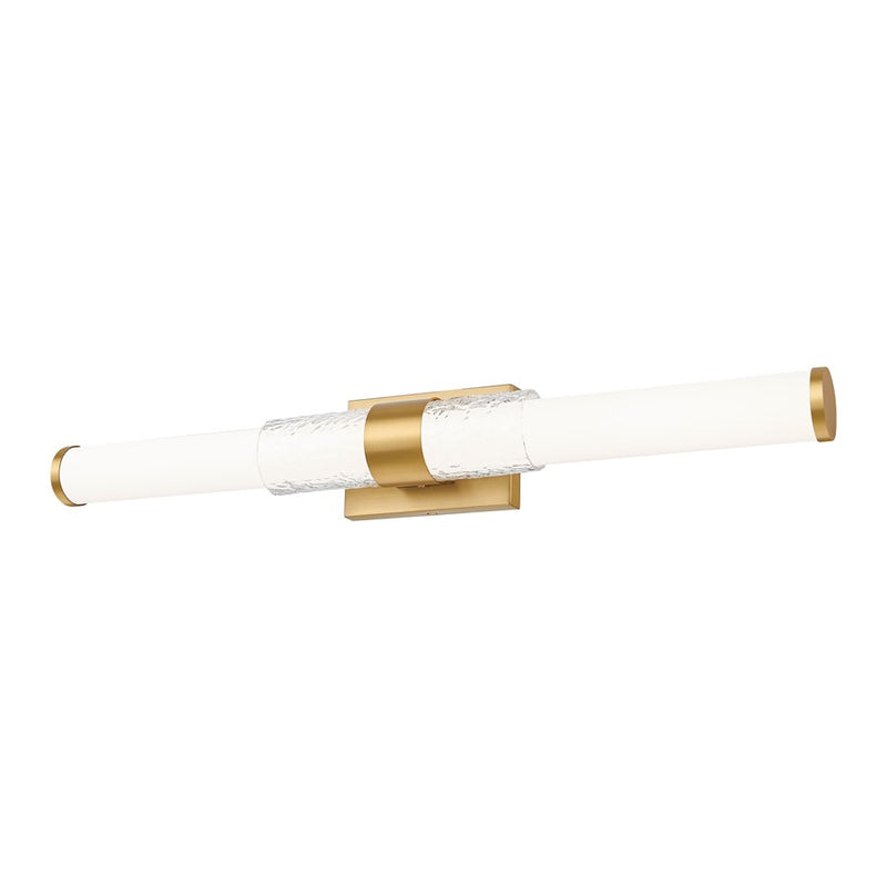 Z-Lite Egon 1 Light 32W Vanity, Modern Gold/Matte Opal