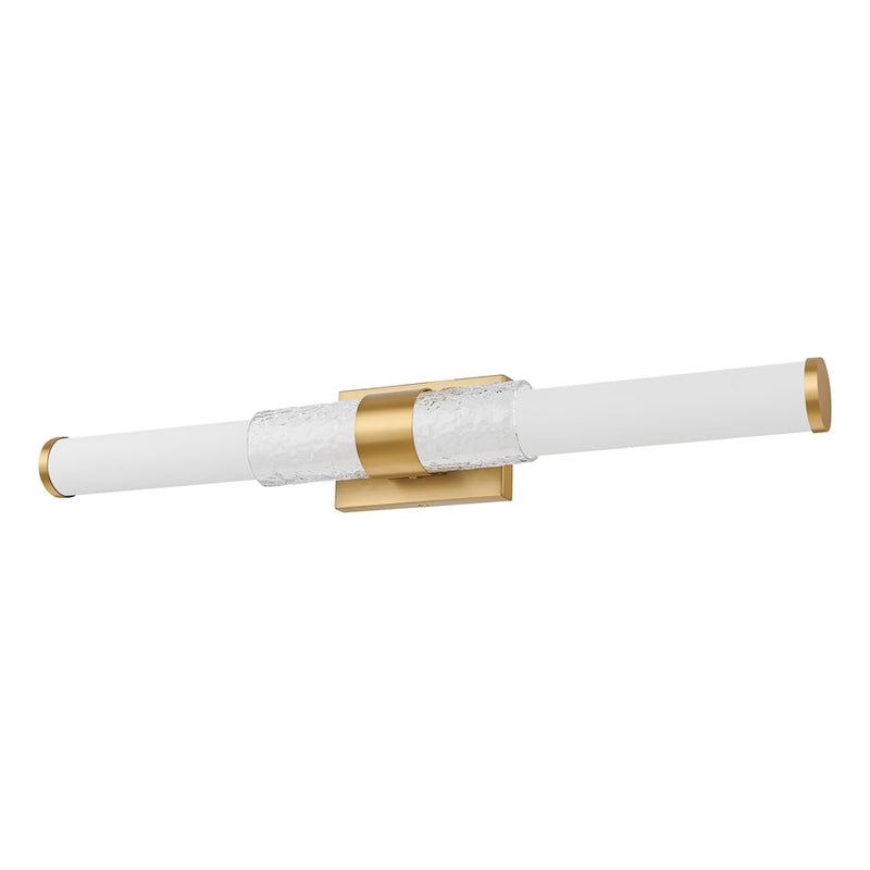 Z-Lite Egon 1 Light 32W Vanity, Modern Gold/Matte Opal