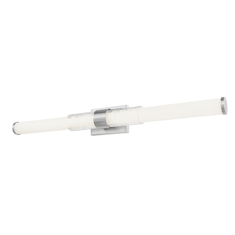Z-Lite Egon 1 Light 40W Vanity, Brushed Nickel/Matte Opal