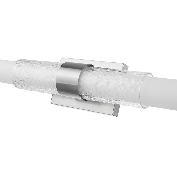 Z-Lite Egon 1 Light 40W Vanity, Brushed Nickel/Matte Opal