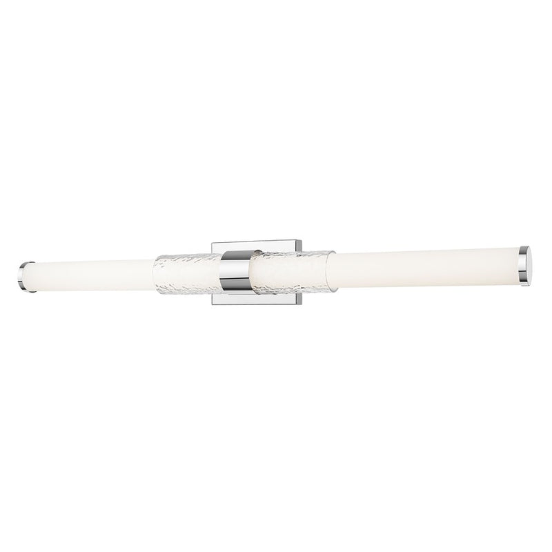 Z-Lite Egon 1 Light 40W Vanity, Chrome/Matte Opal - 1015-40W-CH-LED