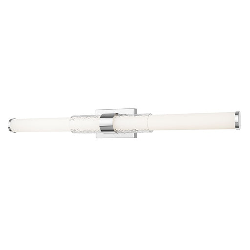 Z-Lite Egon 1 Light 40W Vanity, Chrome/Matte Opal - 1015-40W-CH-LED