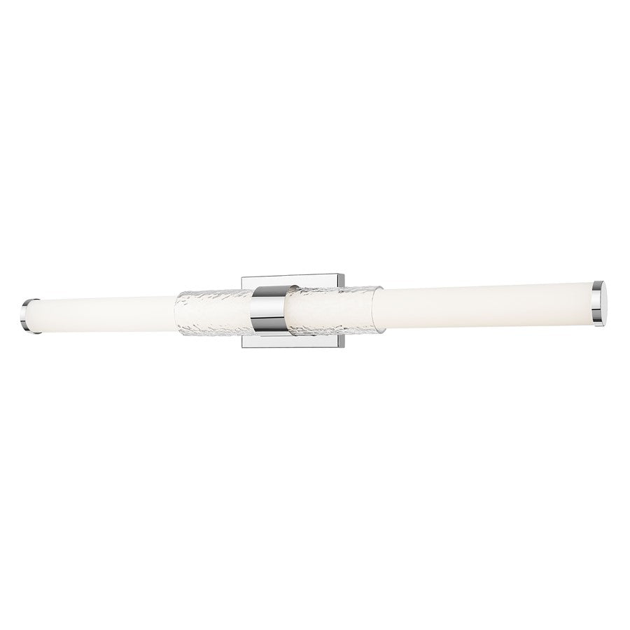 Z-Lite Egon 1 Light 40W Vanity, Chrome/Matte Opal - 1015-40W-CH-LED
