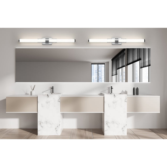 Z-Lite Egon 1 Light 40W Vanity, Chrome/Matte Opal