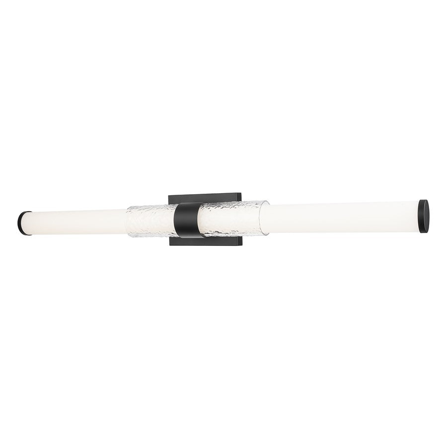 Z-Lite Egon 1 Light 40W Vanity, Matte Black/Matte Opal - 1015-40W-MB-LED