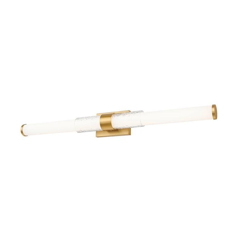 Z-Lite Egon 1 Light 40W Vanity, Modern Gold/Matte Opal