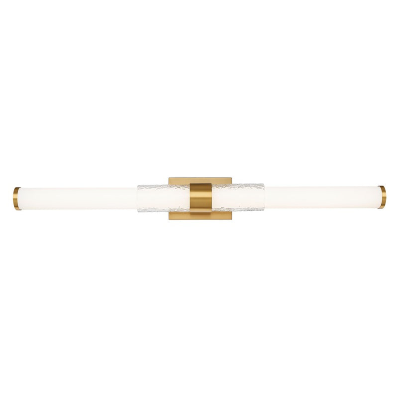 Z-Lite Egon 1 Light 40W Vanity, Modern Gold/Matte Opal