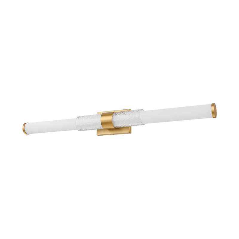 Z-Lite Egon 1 Light 40W Vanity, Modern Gold/Matte Opal