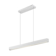 Z-Lite Hudson 1 Light 45" Linear Chandelier, Nickel/Frosted - 1016-45L-BN-LED
