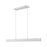 Z-Lite Hudson 1 Light 45" Linear Chandelier, Nickel/Frosted