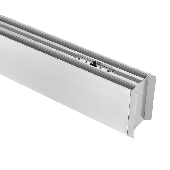 Z-Lite Hudson 1 Light 45" Linear Chandelier, Nickel/Frosted