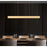 Z-Lite Hudson 1 Light 45" Linear Chandelier, Gold/Frosted