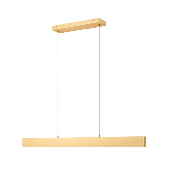 Z-Lite Hudson 1 Light 45" Linear Chandelier, Gold/Frosted