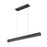 Z-Lite Hudson 1Lt 45" Linear Chandelier, Matte Black/Frosted - 1016-45L-MB-LED
