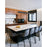 Z-Lite Hudson 1Lt 45" Linear Chandelier, Matte Black/Frosted