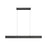 Z-Lite Hudson 1Lt 45" Linear Chandelier, Matte Black/Frosted