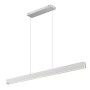 Z-Lite Hudson 1Lt 55" Linear Chandelier, Nickel/Frosted - 1016-55L-BN-LED