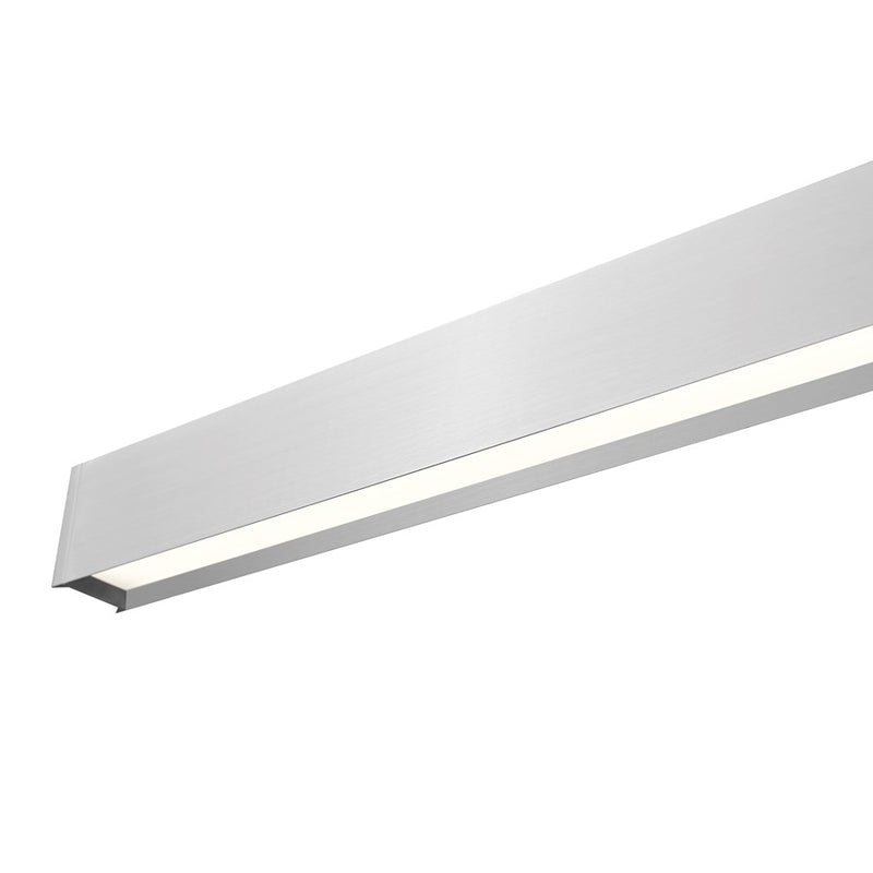 Z-Lite Hudson 1 Light 55" Linear Chandelier, Nickel/Frosted