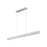 Z-Lite Hudson 1 Light 55" Linear Chandelier, Nickel/Frosted
