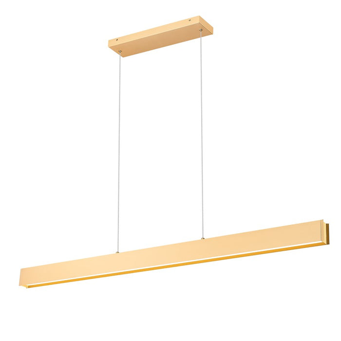 Z-Lite Hudson 1 Light 55" Linear Chandelier, Gold/Frosted - 1016-55L-GLD-LED
