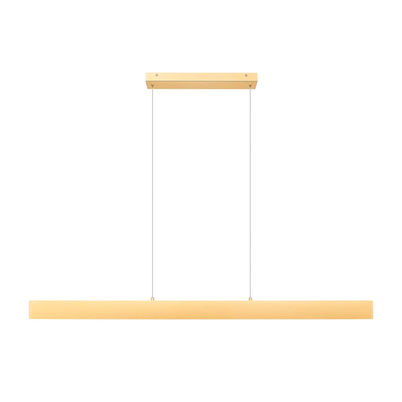 Z-Lite Hudson 1 Light 55" Linear Chandelier, Gold/Frosted