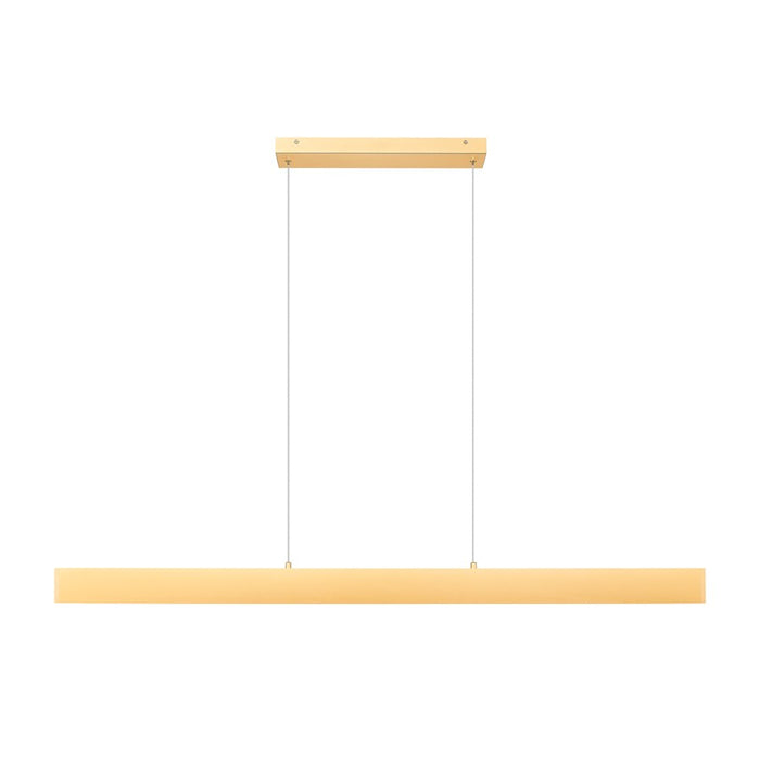 Z-Lite Hudson 1 Light 55" Linear Chandelier, Gold/Frosted