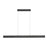 Z-Lite Hudson 1Lt 55" Linear Chandelier, Matte Black/Frosted