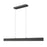 Z-Lite Hudson 1Lt 55" Linear Chandelier, Matte Black/Frosted