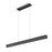 Z-Lite Hudson 1 Light 55" Linear Chandelier, Matte Black/Frosted