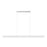 Z-Lite Hudson 1Lt Linear Chandelier, Brushed Nickel/Frosted