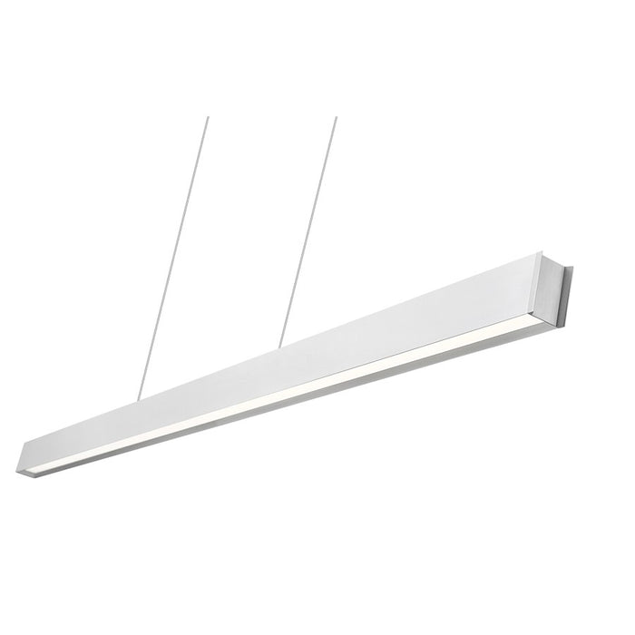 Z-Lite Hudson 1Lt Linear Chandelier, Brushed Nickel/Frosted