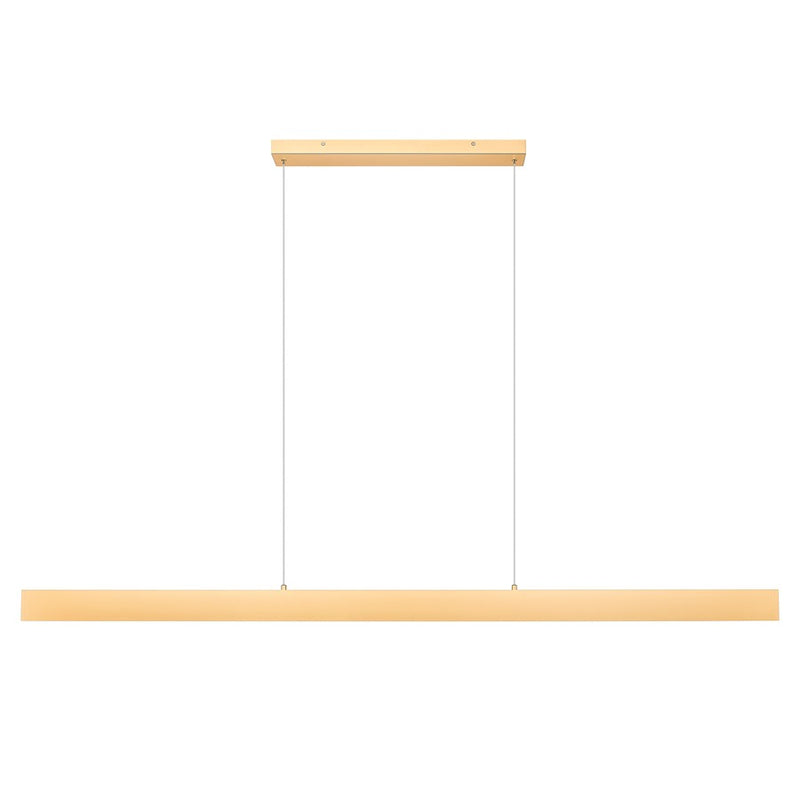 Z-Lite Hudson 1 Light 72" Linear Chandelier, Gold/Frosted