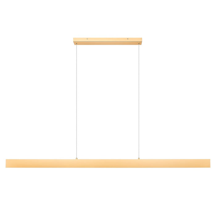 Z-Lite Hudson 1 Light 72" Linear Chandelier, Gold/Frosted