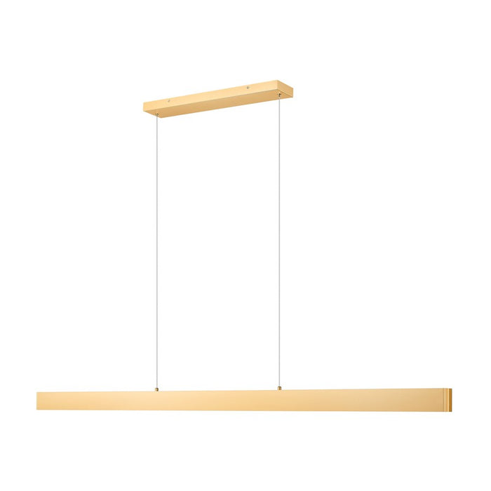 Z-Lite Hudson 1 Light 72" Linear Chandelier, Gold/Frosted