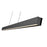 Z-Lite Hudson 1 Light Linear Chandelier, Matte Black/Frosted