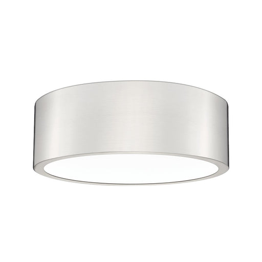 Z-Lite Coronado 1 Light 12.25" Flush Mount, Brushed Nickel/Frosted - 1017F12-BN-LED