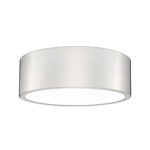Z-Lite Coronado 1Lt 12.25" Flush Mount, Brushed Nickel/Frosted - 1017F12-BN-LED