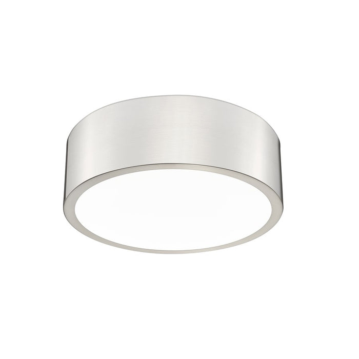 Z-Lite Coronado 1 Light 12.25" Flush Mount, Brushed Nickel/Frosted