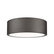 Z-Lite Coronado 1 Light 12.25" Flush Mount, Bronze/Frosted - 1017F12-BRZ-LED