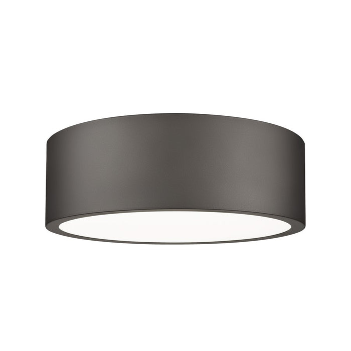 Z-Lite Coronado 1 Light 12.25" Flush Mount, Bronze/Frosted - 1017F12-BRZ-LED