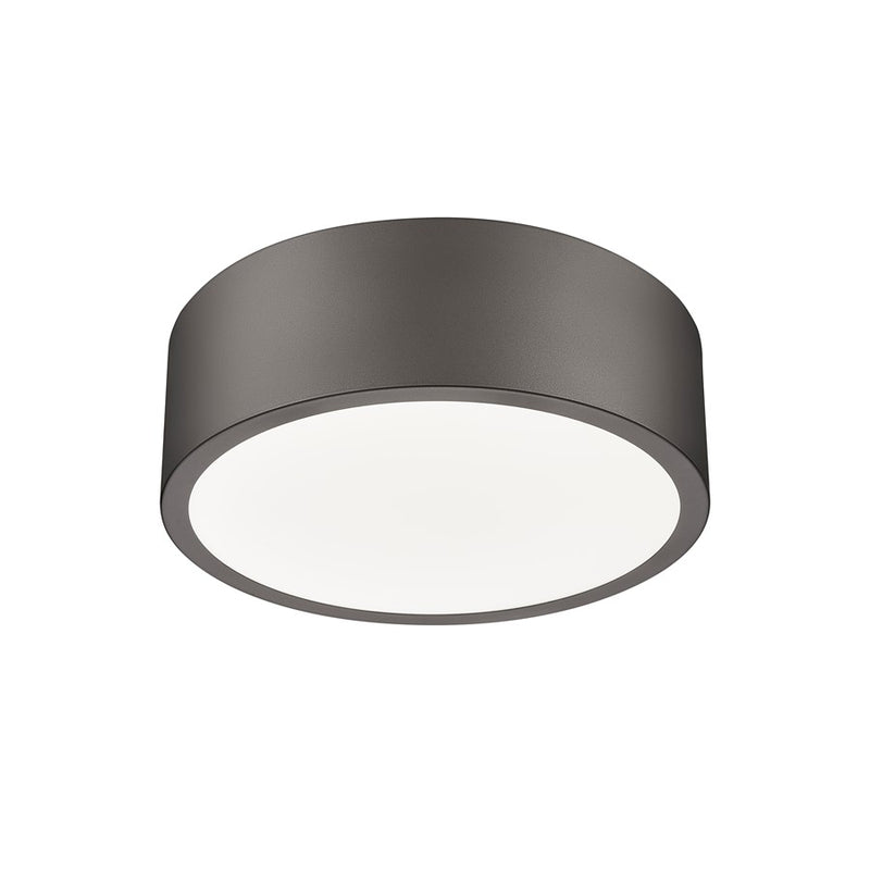 Z-Lite Coronado 1 Light 12.25" Flush Mount, Bronze/Frosted